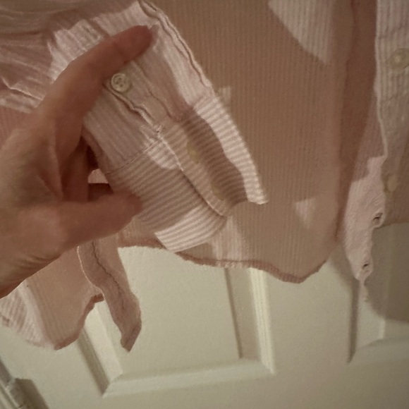 Banana Republic Women’s Button-Down Shirt – Pink/White Stripe - Picture 4 of 7
